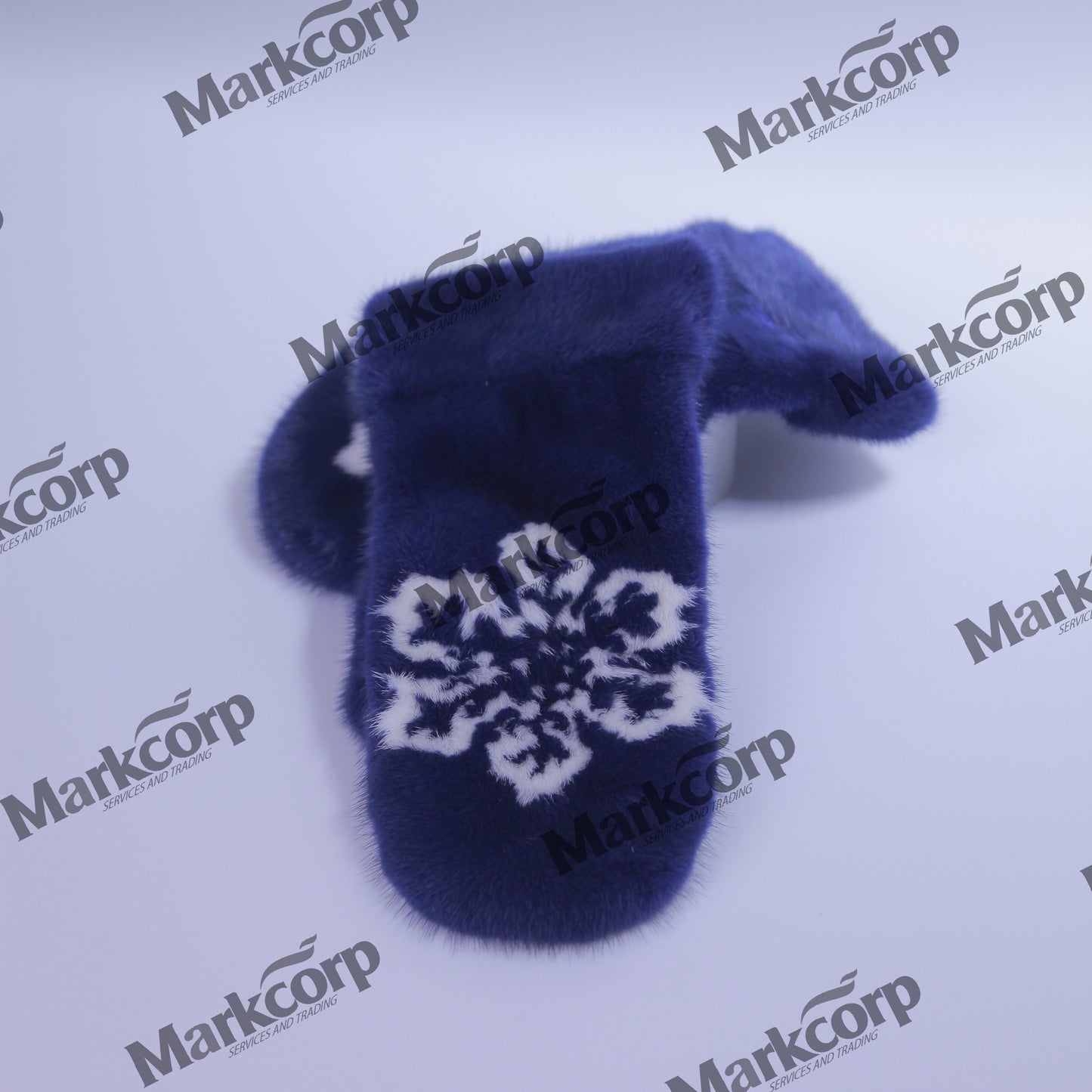 【Markcorp】 Autumn and Winter gloves printed warm fur gloves Mink sheepskin leisure gloves