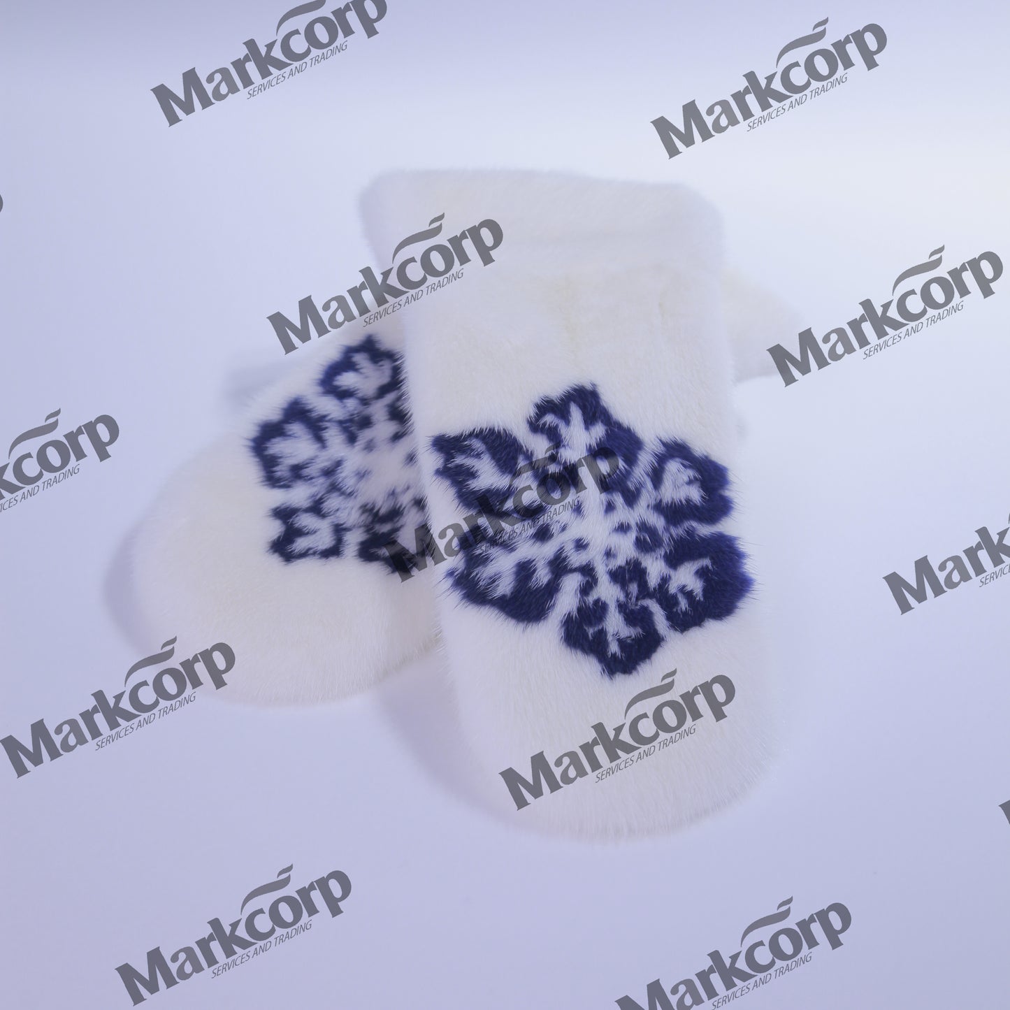 【Markcorp】 Autumn and Winter gloves printed warm fur gloves Mink sheepskin leisure gloves