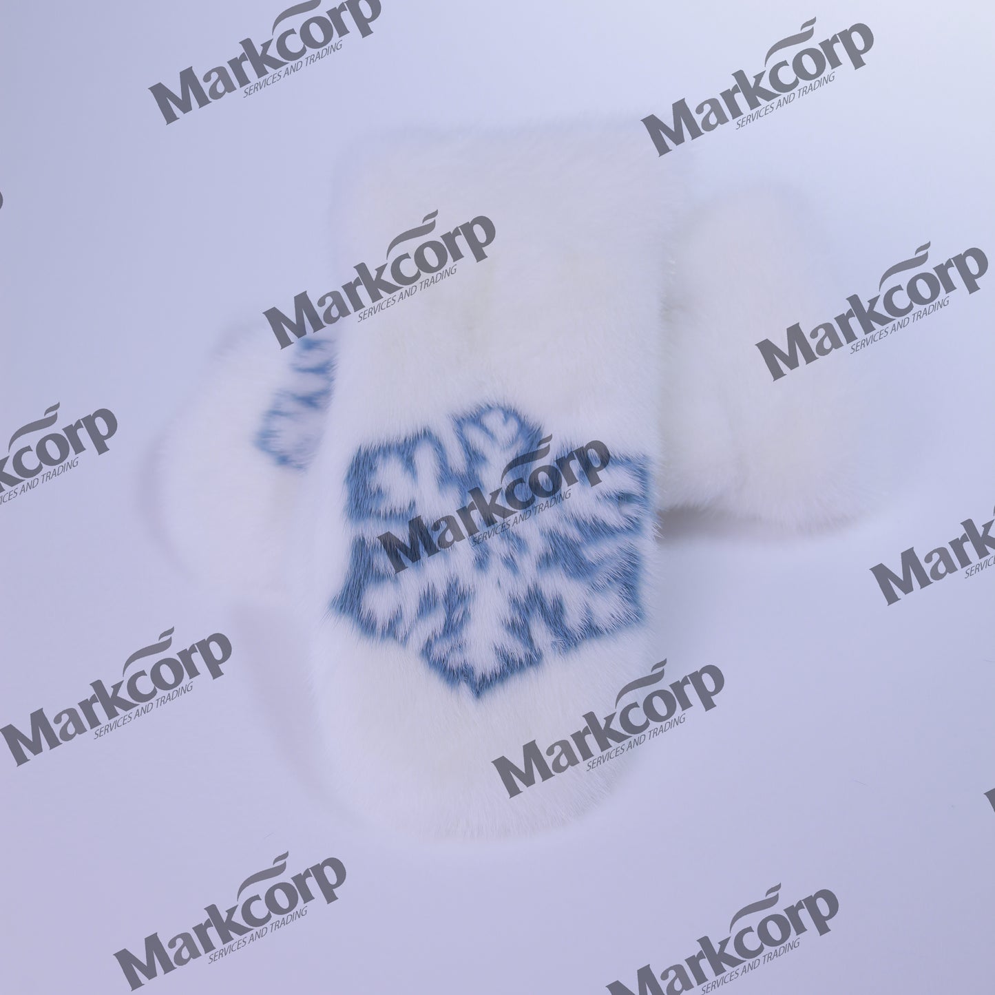 【Markcorp】 Autumn and Winter gloves printed warm fur gloves Mink sheepskin leisure gloves