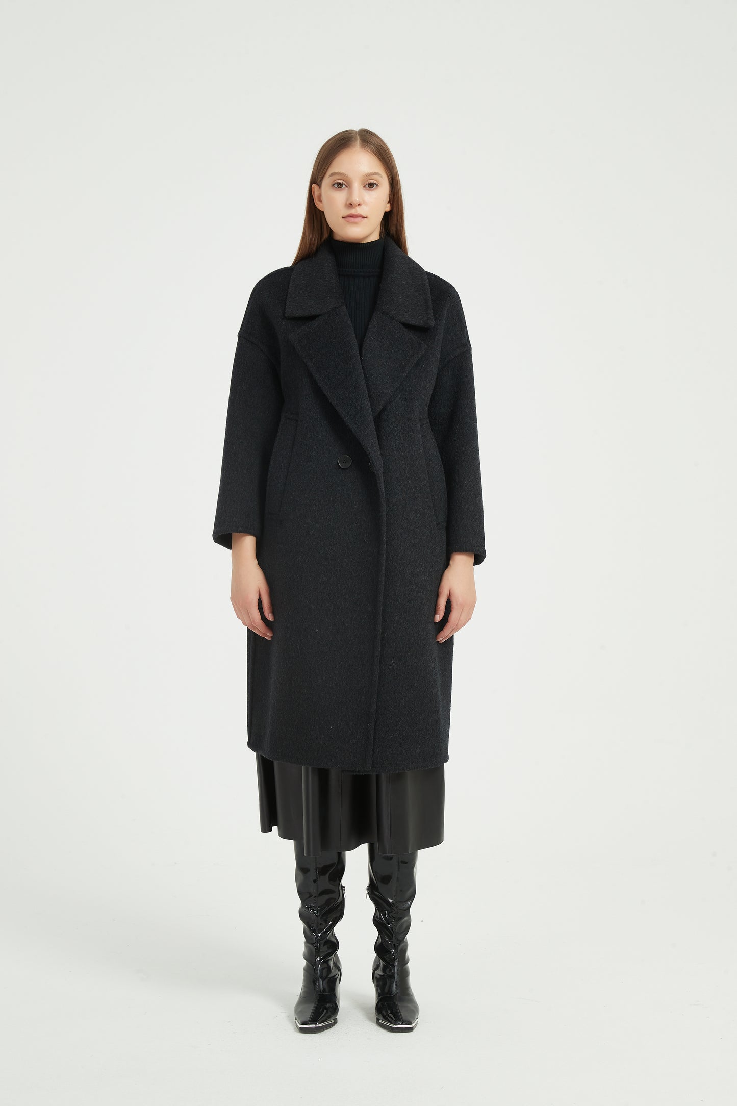 Markcorp wool yak wool/camel wool suit collar autumn and winter coat