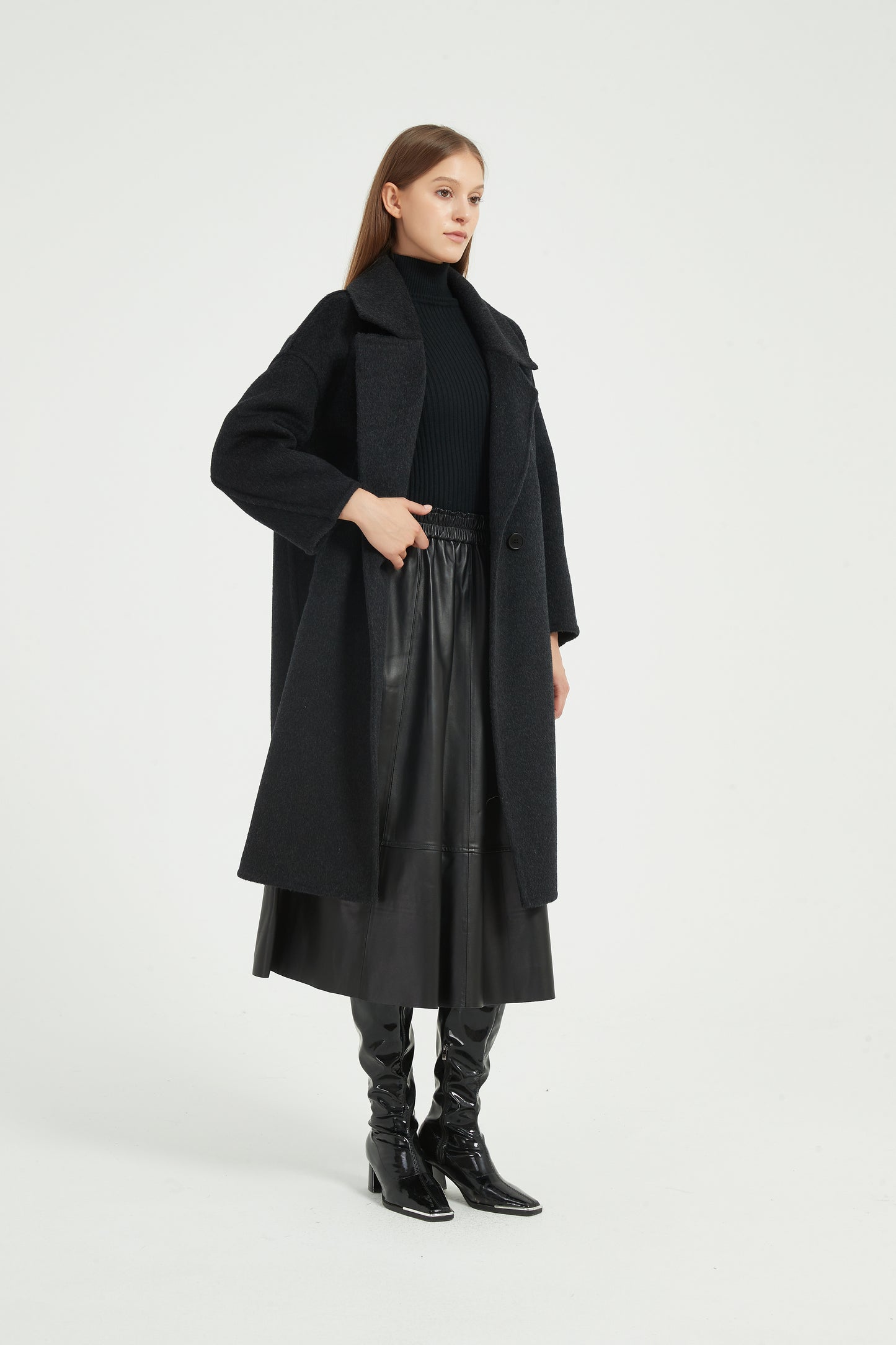 Markcorp wool yak wool/camel wool suit collar autumn and winter coat