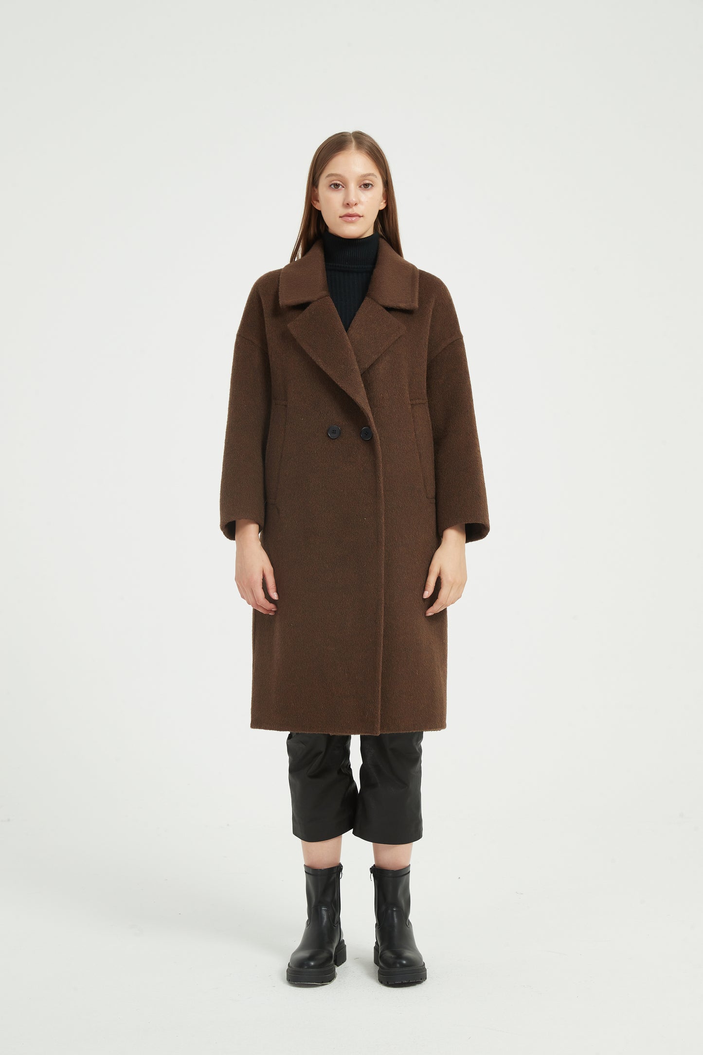 Markcorp wool yak wool/camel wool suit collar autumn and winter coat