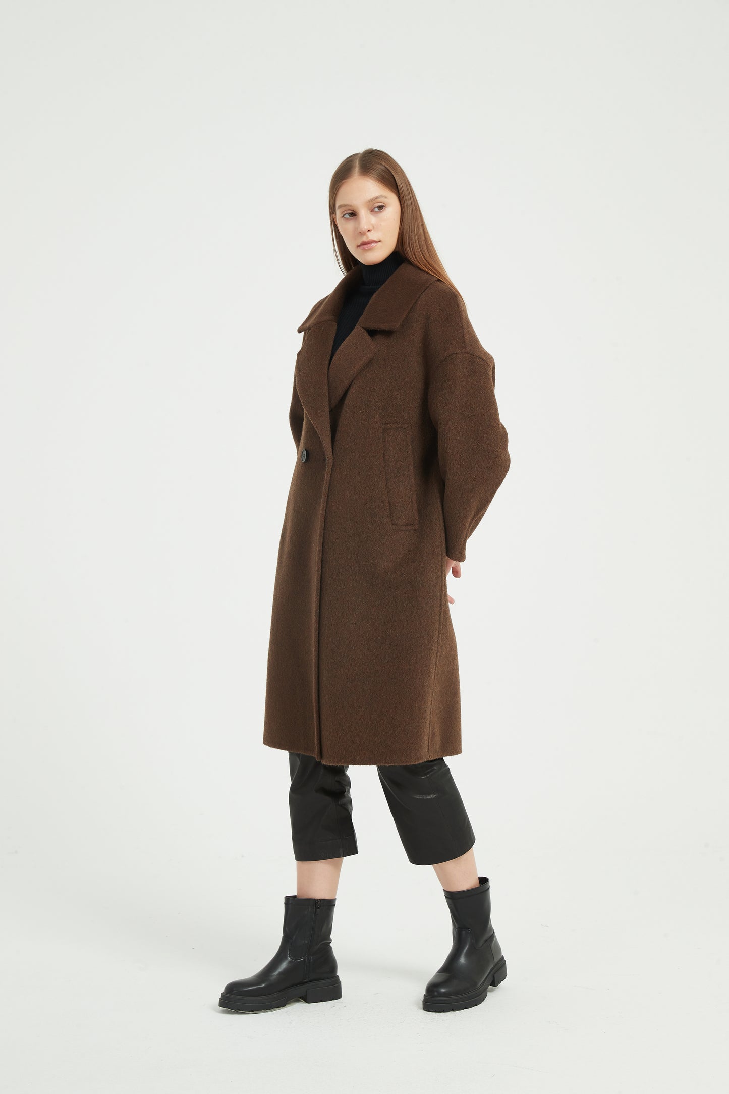 Markcorp wool yak wool/camel wool suit collar autumn and winter coat
