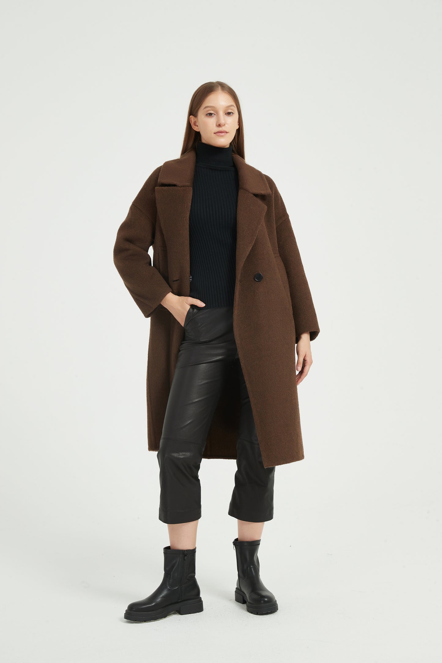 Markcorp wool yak wool/camel wool suit collar autumn and winter coat