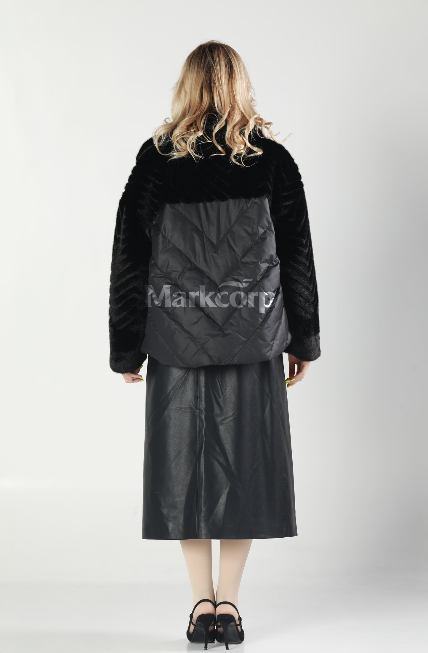 Markcorp Synthetic fur cropped outerwear