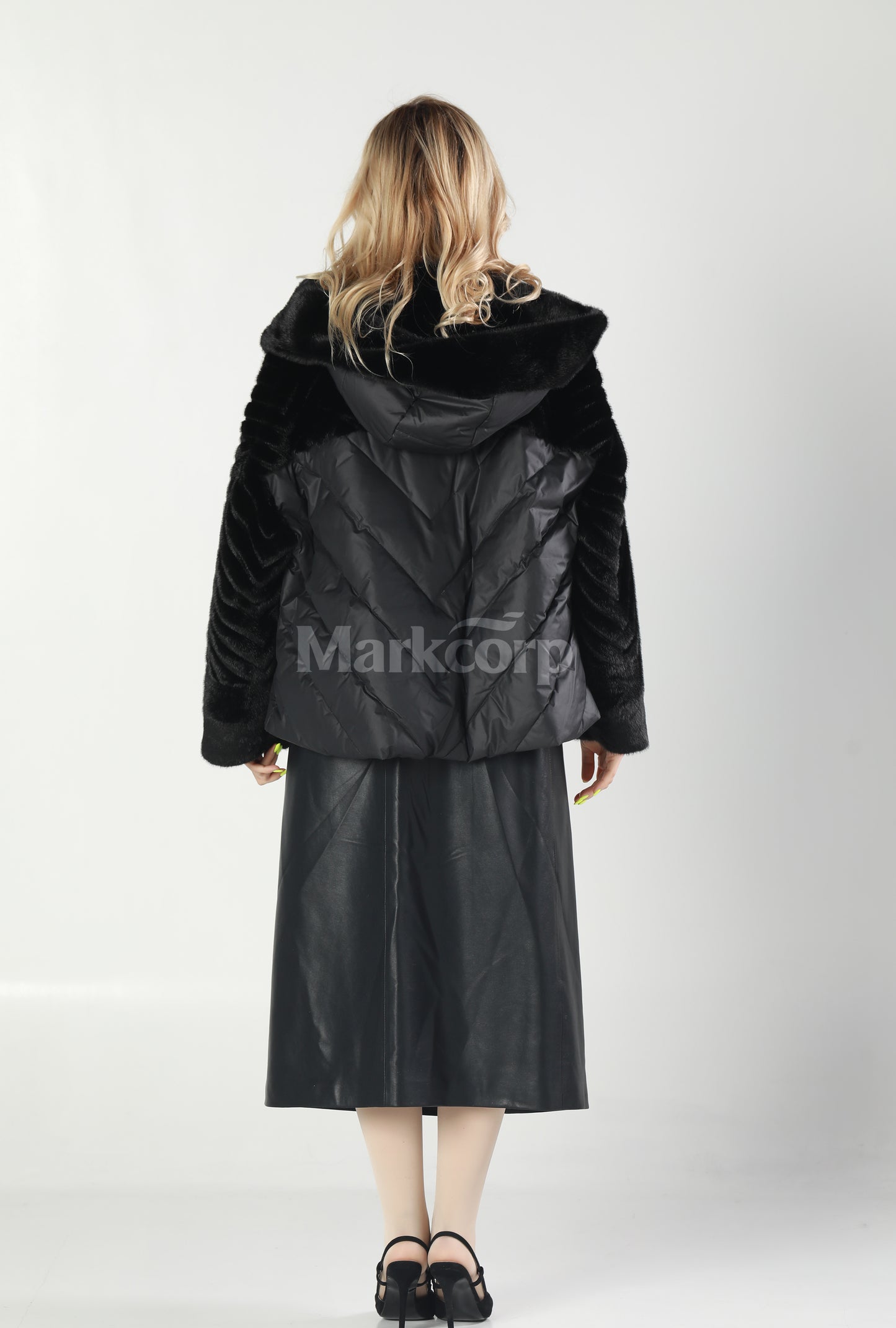 Markcorp Synthetic fur cropped outerwear