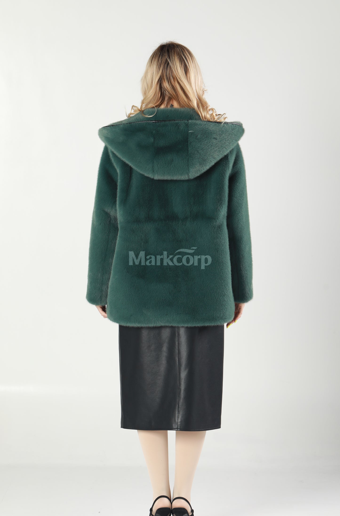 Markcorp Synthetic fur cropped coat