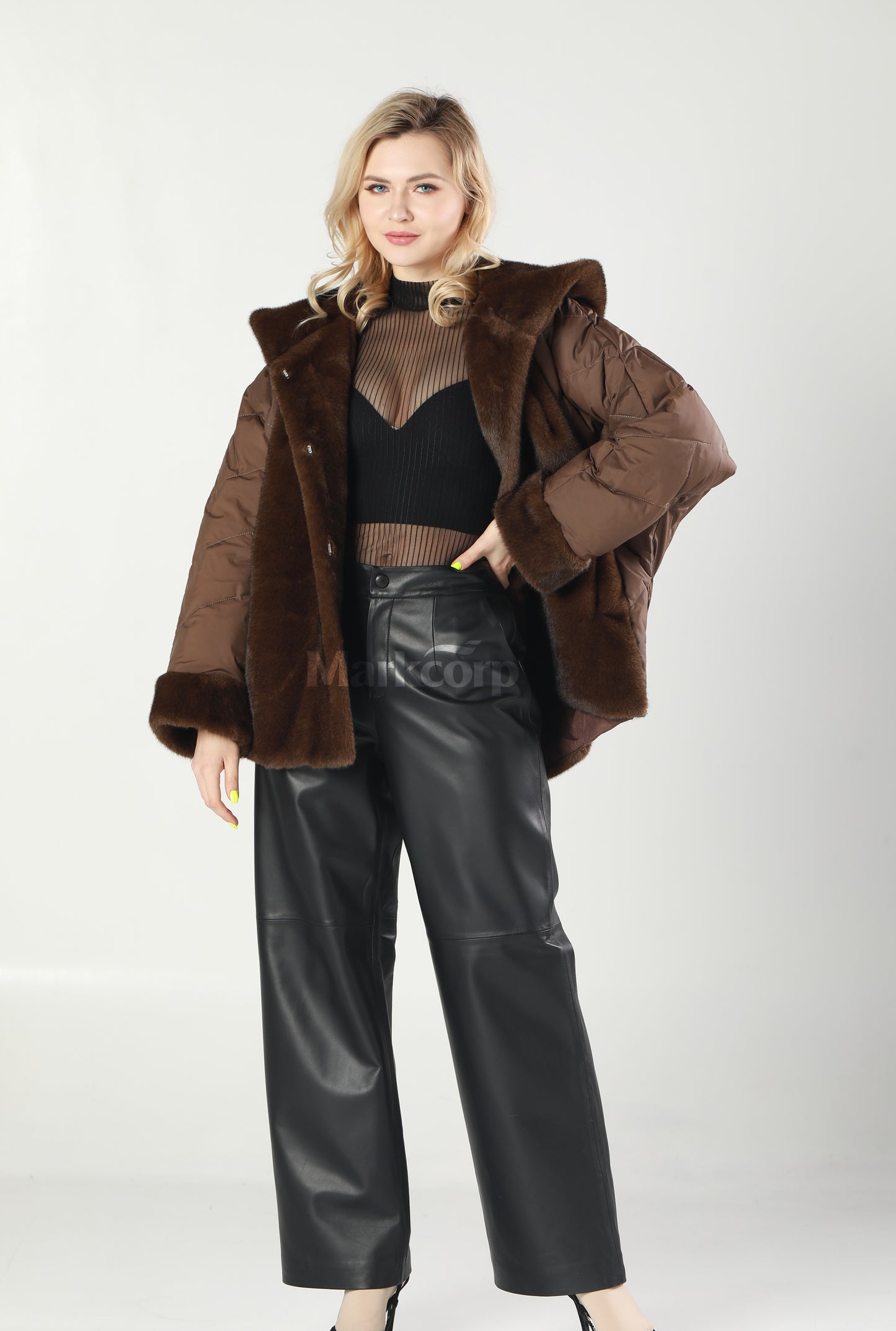 Markcorp synthetic fur short jacket