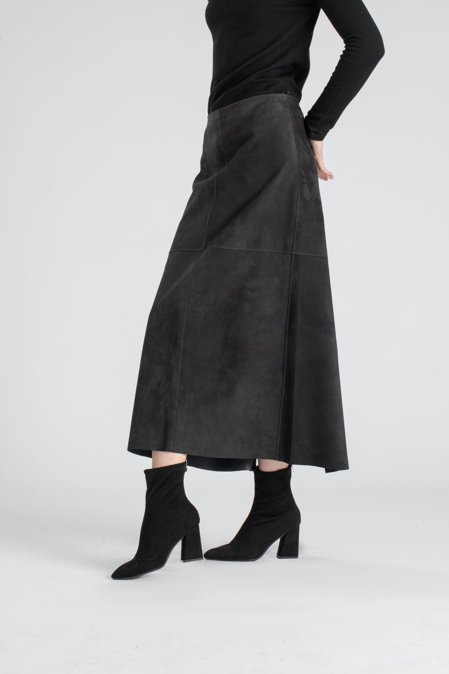 Markcorp original sheepskin suede long skirt