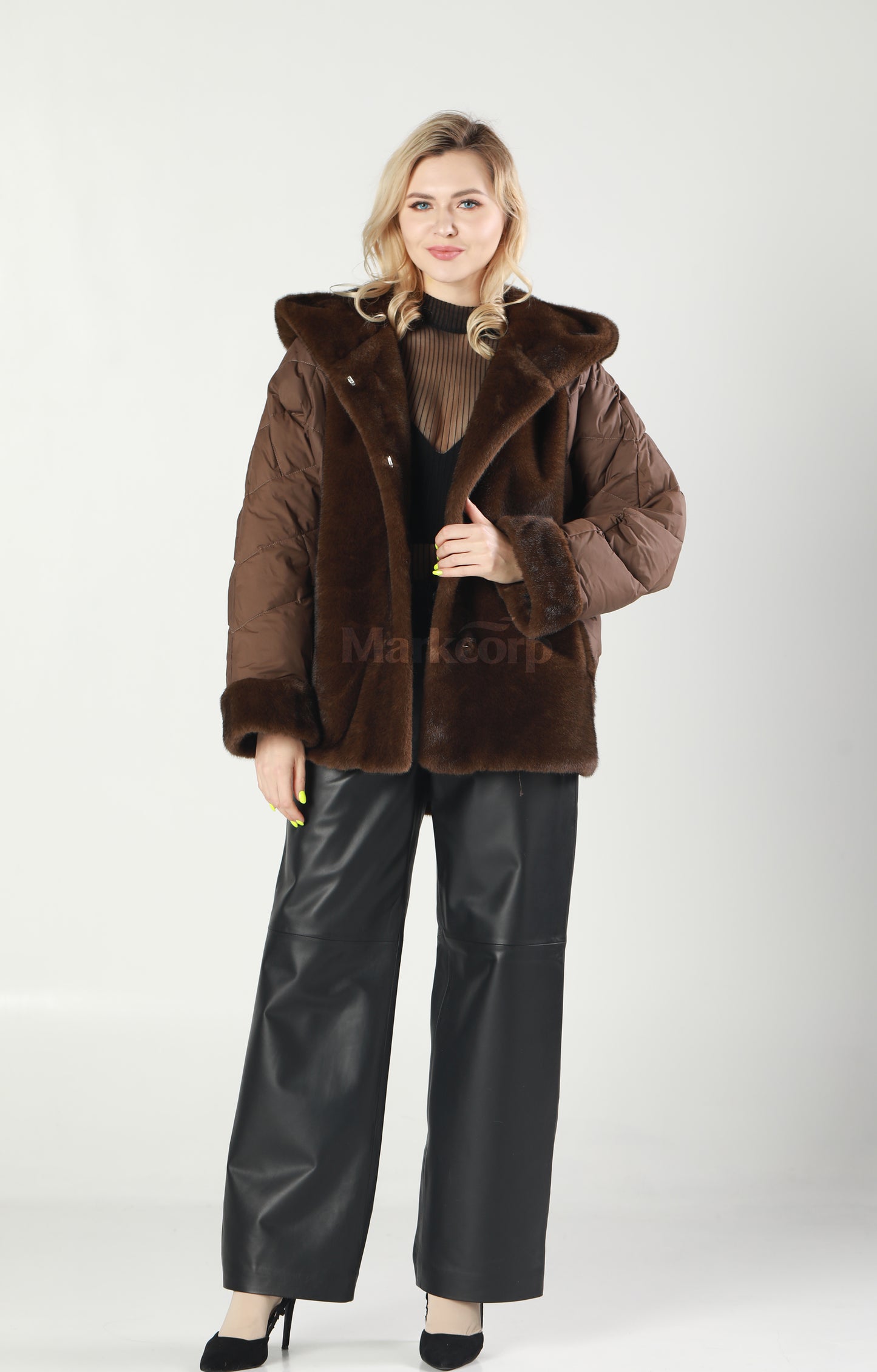 Markcorp synthetic fur short jacket