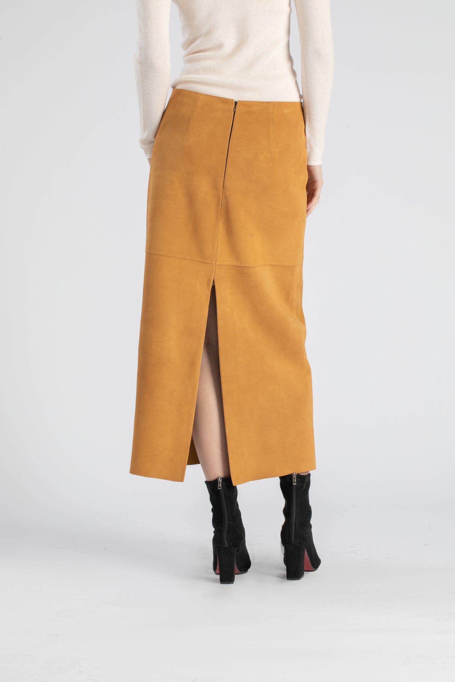 Markcorp original sheepskin suede long skirt