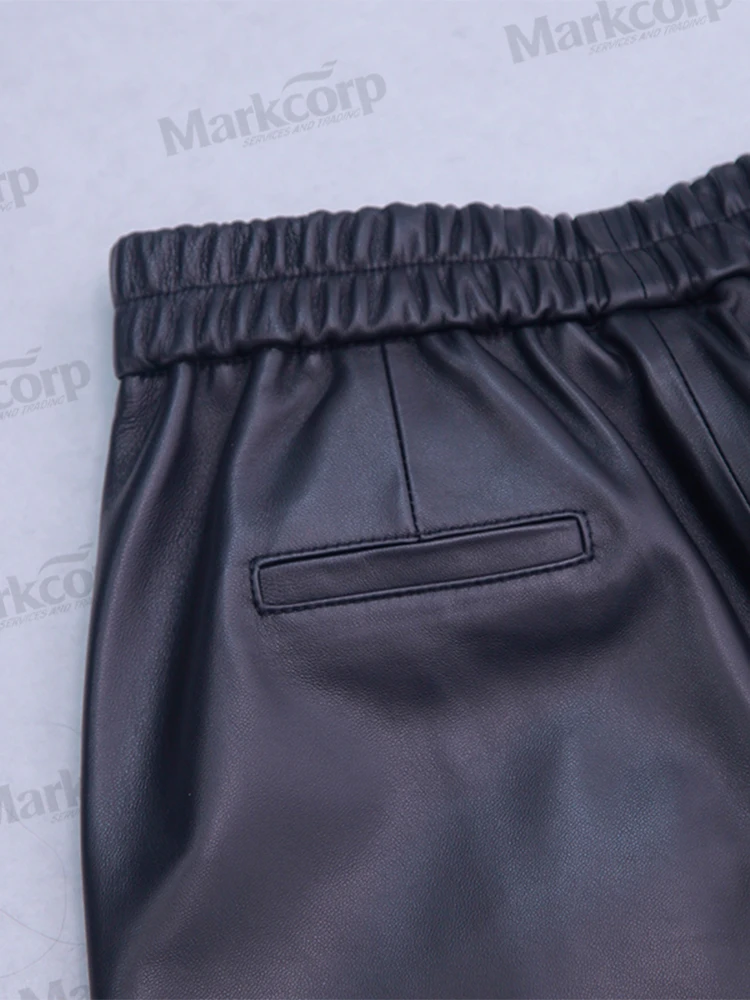Markcorp original sheepskin long wide leg pants