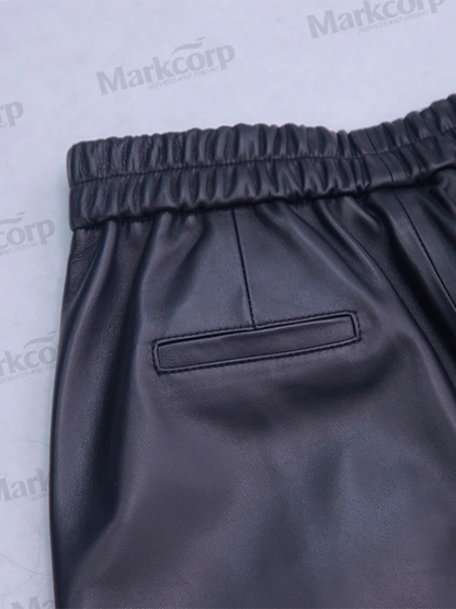 Markcorp original sheepskin long wide leg pants
