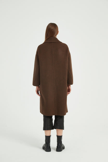 Markcorp wool yak wool/camel wool suit collar autumn and winter coat