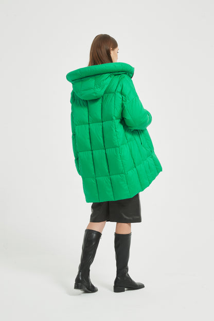 Markcorp Green short fashionable women's down jacket 90 duck down is the first choice for winter