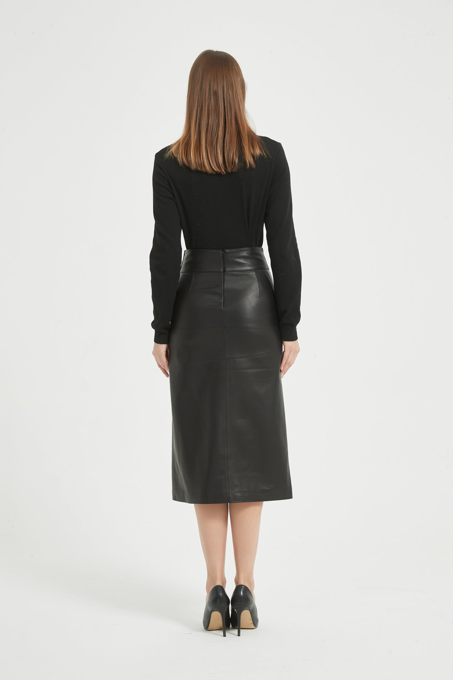 Markcorp full plant tanned sheepskin half skirt, half skirt with hip wrap, women's half skirt