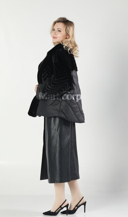 Markcorp Synthetic fur cropped outerwear