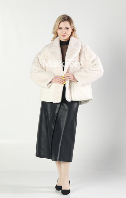 Markcorp Synthetic fur cropped outerwear
