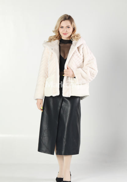 Markcorp Synthetic fur cropped outerwear
