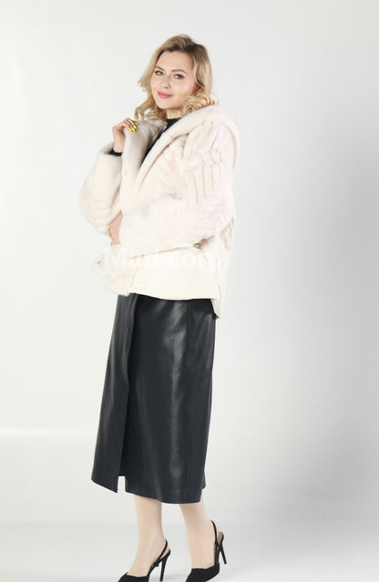 Markcorp Synthetic fur cropped outerwear