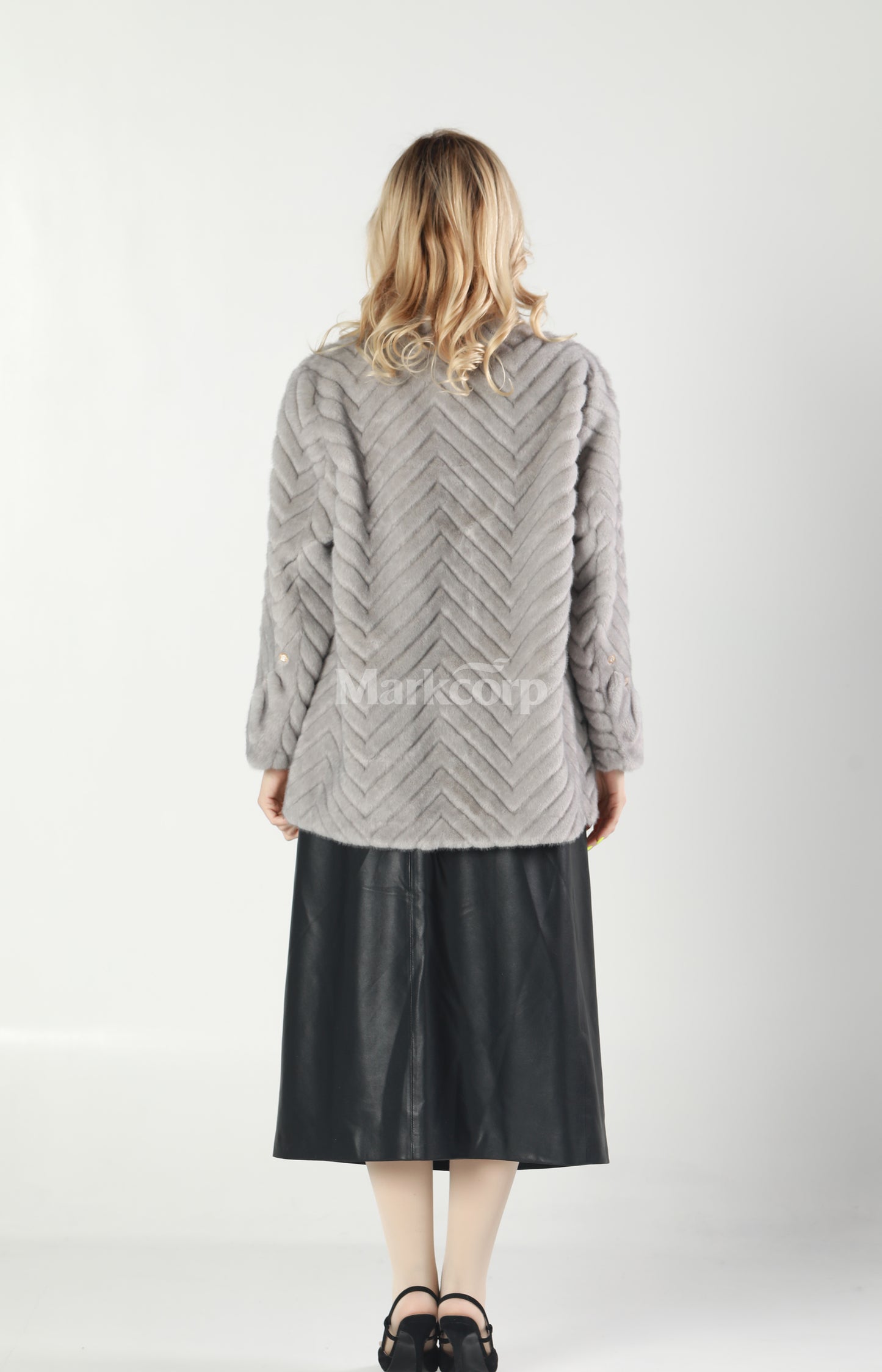 Markcorp Synthetic fur cropped coat