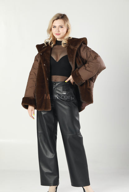 Markcorp synthetic fur short jacket