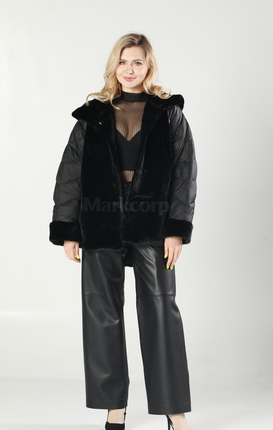 Markcorp synthetic fur short jacket