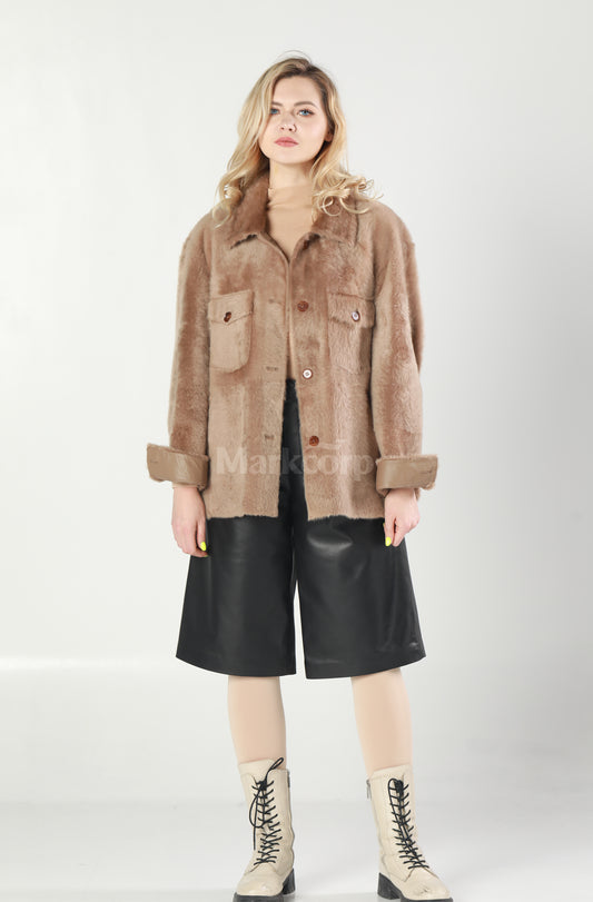 Markcorp Fashionable Barn-style fur jacket