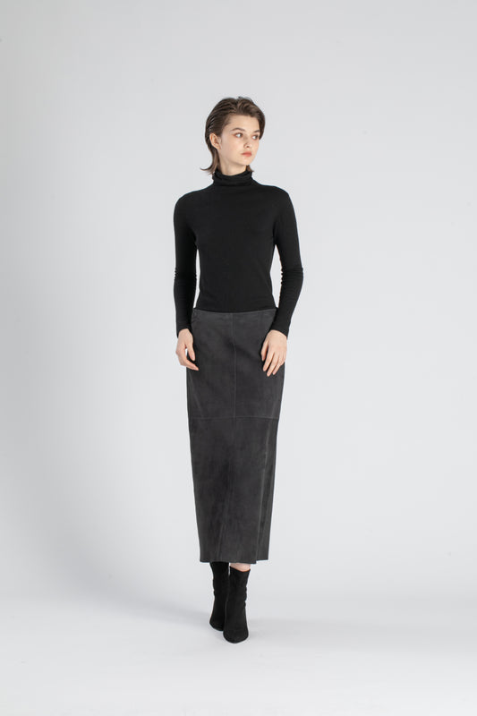 Markcorp original sheepskin suede long skirt