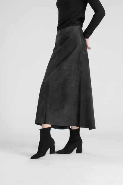 Markcorp original sheepskin suede long skirt