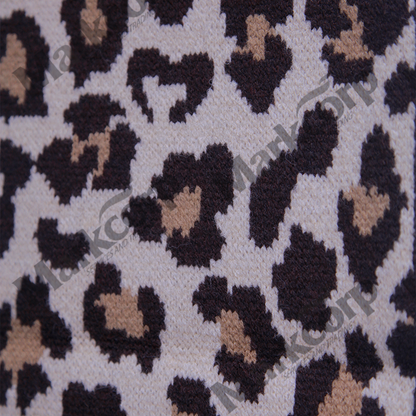Markcorp Fashion knit scarf Ladies leopard print pure wool casual all-match scarf